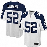 Nike Men & Women & Youth Cowboys #52 Durant Thanksgiving White Team Color Game Jersey,baseball caps,new era cap wholesale,wholesale hats